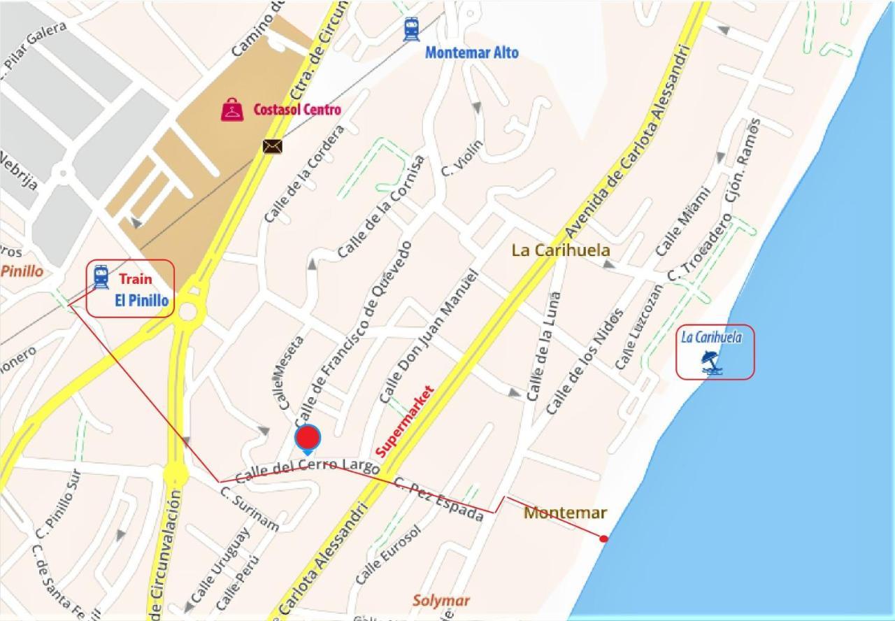Shiny Studio With Pool & Carihuela Beach At 500M توريمولينوس المظهر الخارجي الصورة